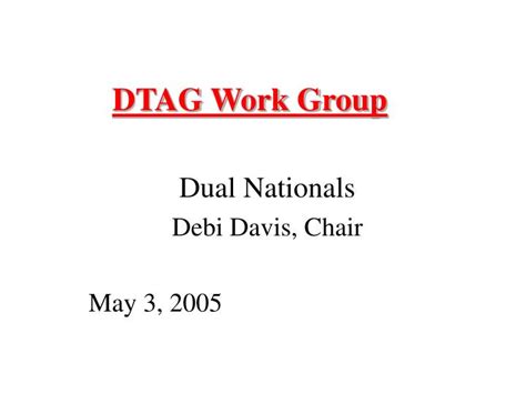 dtag work group powerpoint    id