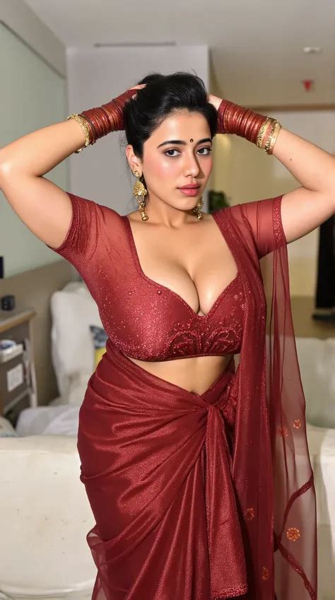 bhabhi blouse cleavage