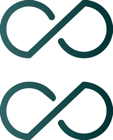 infinity glyph gradient icon  vector art  vecteezy