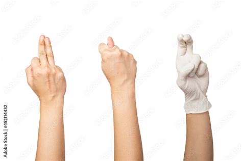Compilation of sexual hand gestures close up isolated with white ...