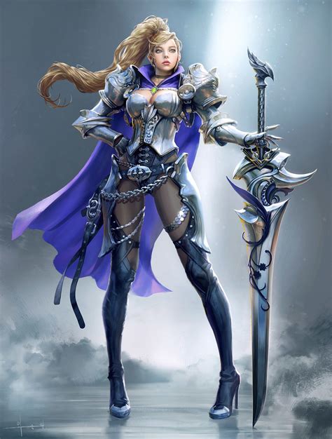 Pin by Joshua Jones on RPGキャラ等 | Fantasy female warrior, Female knight ...