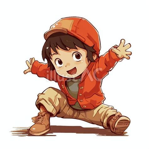 ストリートダンスを楽しむ少年イラスト - No: 24471074｜無料イラスト・フリー素材なら「イラストAC」