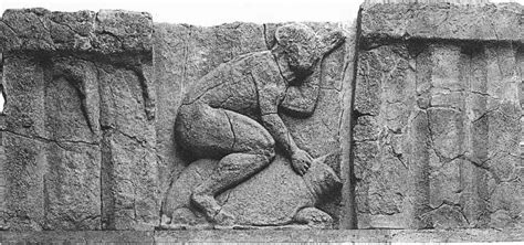 Figure riding a sea turtle, probably depicting an ancient Greek fable ...