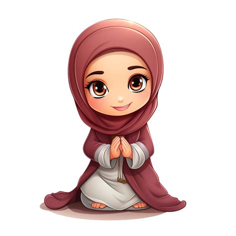 Wallpaper Cartoon Muslim Girl at Finn Gottshall blog