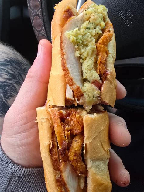 Jacob - I just got 3 of these fried turkey and stuffing sandwiches for