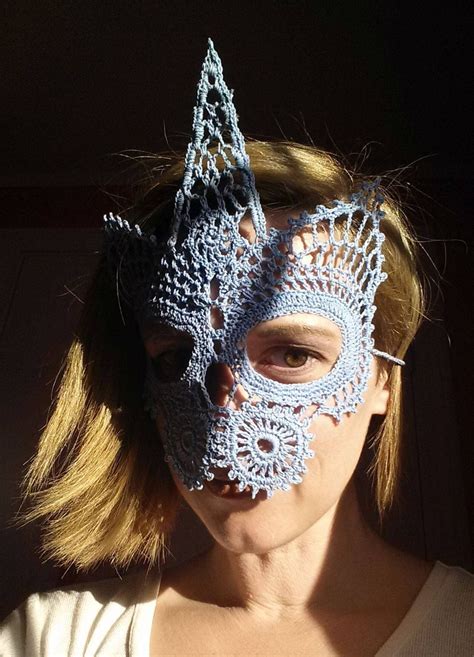 Unicorn Lace Masquerade Mask Crochet Pattern Digital Download - Etsy