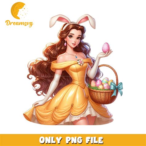 Belle Easter Bunny PNG Image – DreamSVG Store
