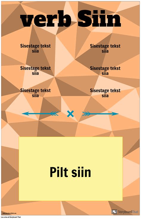 Verbi Vertikaalse Konjugatsiooni Poster Storyboard