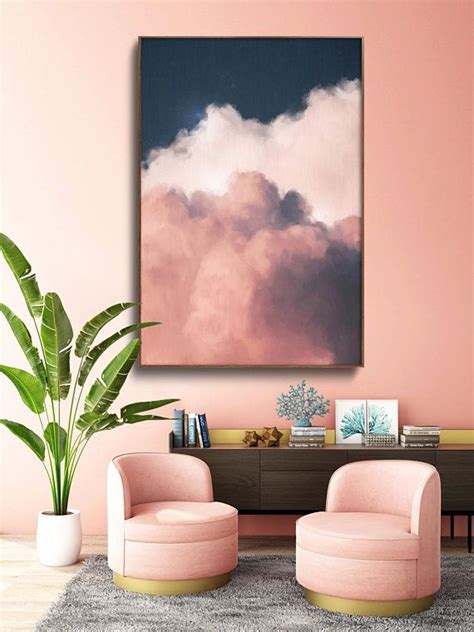 Cloud Painting Print, Cloud Print, Cloudscape Art Print, Large Wall Art ...