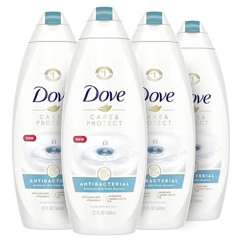 Dove Body Wash For All Skin Types Antibacterial Body Wash Protects ...