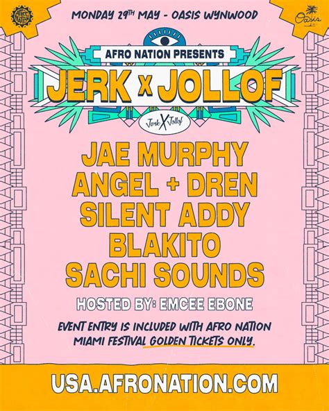 Jerk X Jollof on Twitter: "Jerk X Jollof: Miami 🌴 Catch us at Oasis