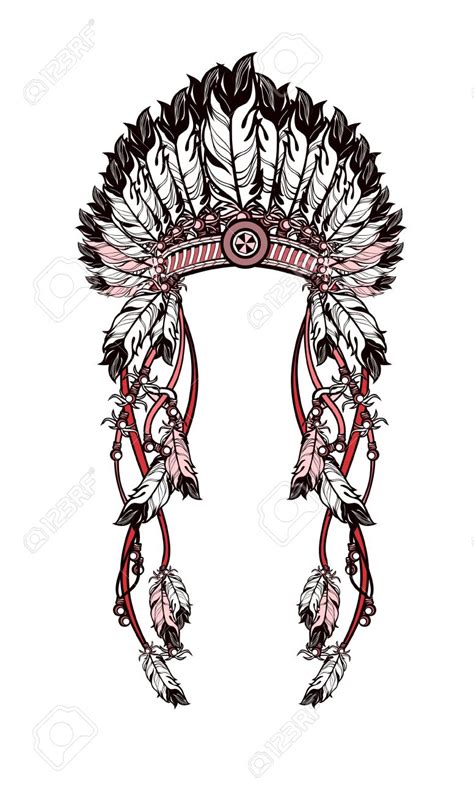 Indian Headdress Drawing at GetDrawings | Free download