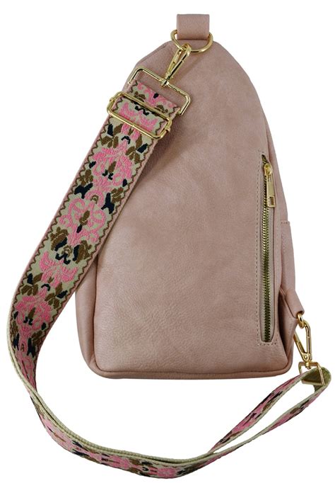 AD768 Zara Zipper Sling Bag With Boho Strap