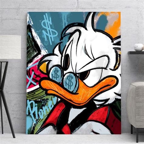 Pin by ART ROOMY on СКРУДЖ МАКДАК | Disney pop art, Pop art canvas, Pop art