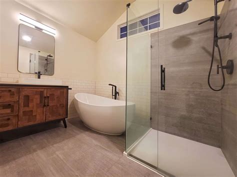 High End Bathroom Remodel by Bezruchuk Inc in Redmon WA