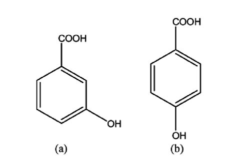 Molecular structures of 3-hydroxybenzoic acid (a), and 4-... | Download ...