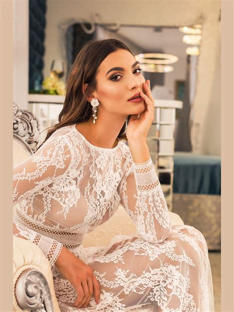 Bohemian Elegant Lace Wedding Dress Beach Wedding Dress - Etsy