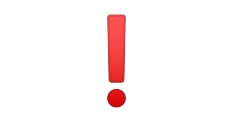 Ponto De Exclamação Vermelho Emoji