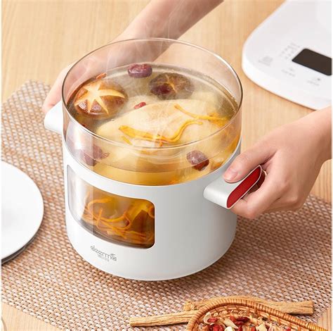 Deerma Multifunction Mini Electric Health Pot, LED Smart Screen ...