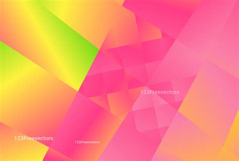 Yellow Green Abstract Geometric Polygon Background Image