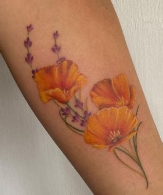 41 California Poppy Tattoo- A Colorful Tribute To The State Flower