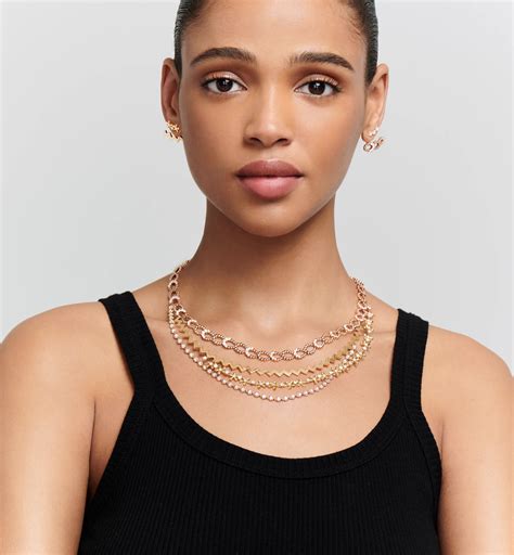 Collier Galons Dior Or jaune, or rose et diamants | DIOR