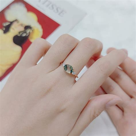 Stunning Moss Agate Ring • The Green Crystal