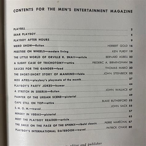 Vintage Playboy Magazine Collection