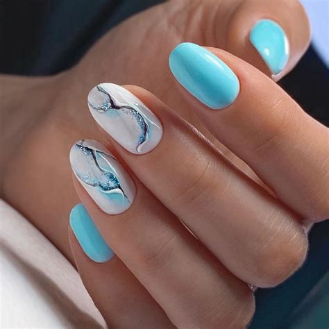 Дизайн ногтей голубого цвета in 2024 | Stylish nails, Turquoise nails ...