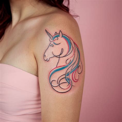 magical unicorn tattoos  women   leave  spellbound
