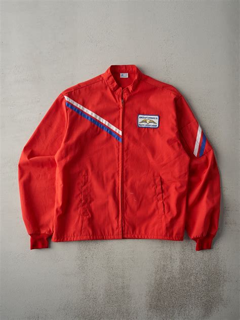 Vintage 70s Red Aircraft Owners and Pilots Association Jacket (M ...