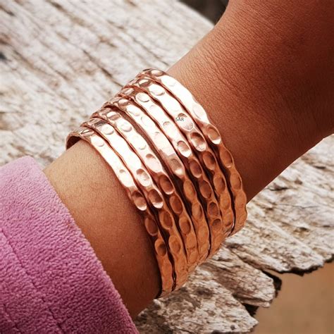 Copper Bangles - Etsy