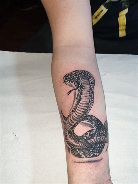cobra forearm tattoo bronctattooauscom