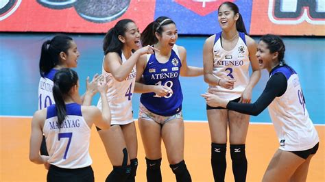 uaap volleyball ateneo completes comeback  ust espn