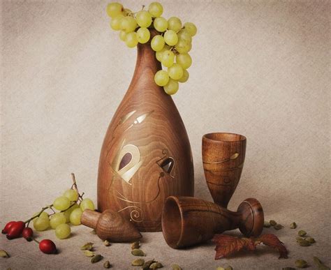 Купить Деревянная бутылка с рюмками 185412 - в магазине хенд мейд ...