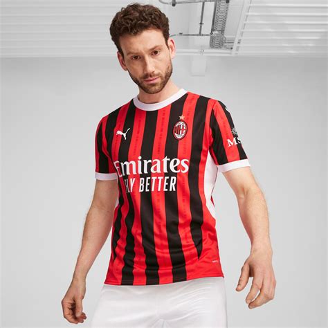 Puma AC Milan 24/25 Erkek Kırmızı Futbol Forması | Intersport’ta
