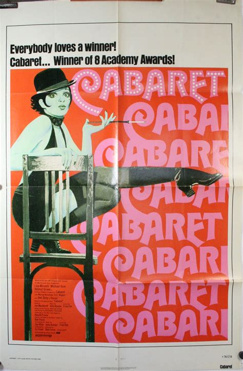CABARET, Original Vintage Re-Release 1974 Movie Poster | Cabaret movie