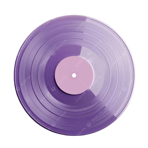 Purple Record Alone On Transparent Background, Playback, Recording