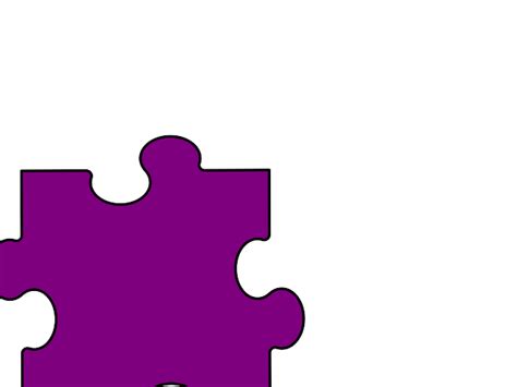 Light Purple Puzzle Piece Clip Art at Clker.com - vector clip art online, royalty free & public ...