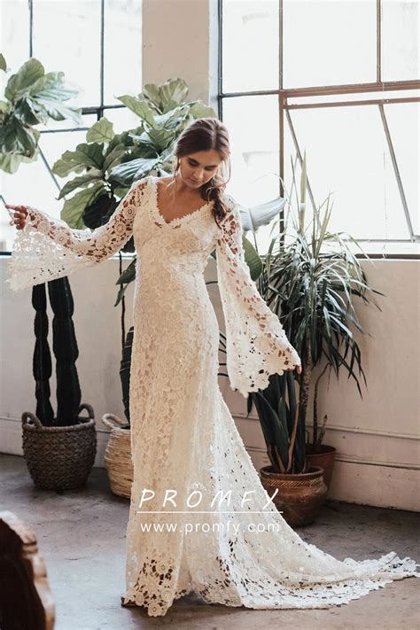 Bohemian wedding dress with sleeves 60 photos - Astyledwedding.com