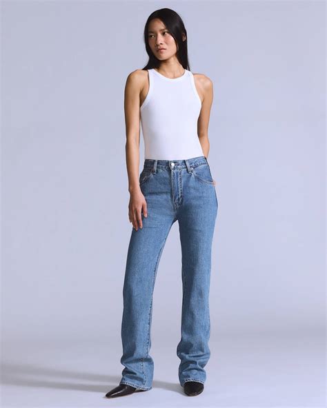 Japanese Selvedge Plank Straight Fit Women's Jeans - Medium Wash | Levi