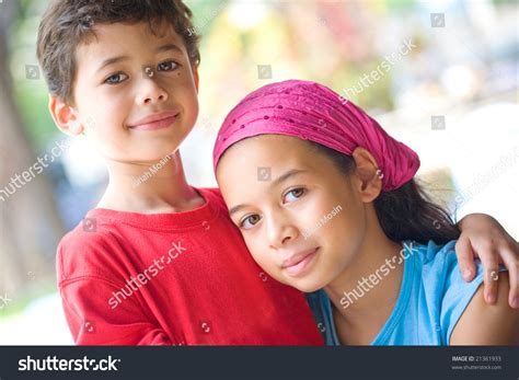 Beautiful Brother Sister Enjoying Each Others Stock Photo (Edit Now ...