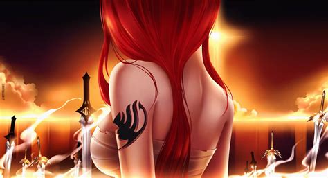erza scarlet fairy tail wallpaper   ahansen