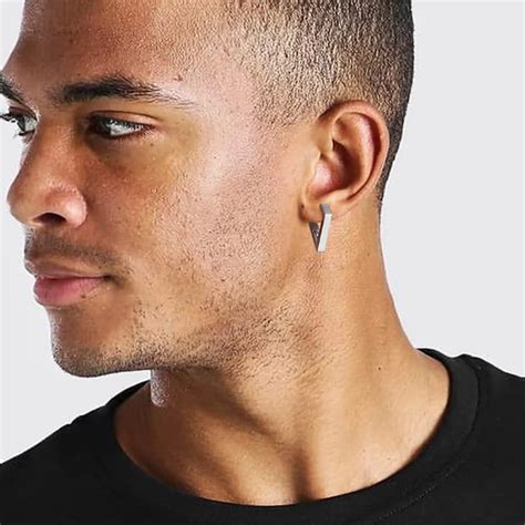 sterling silver earring for men 7
