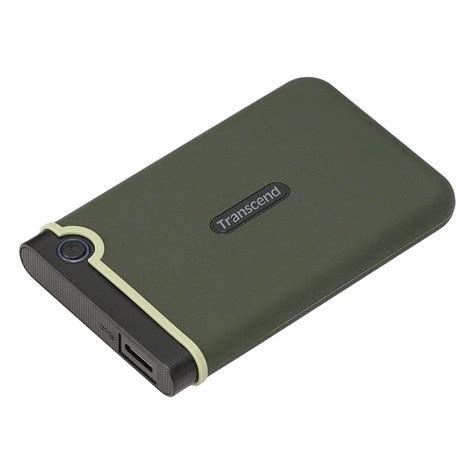 Transcend Storejet 25M3 2TB USB 3.1 Military Green Slim External HDD ...