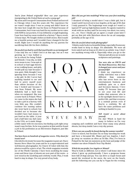 衝撃！ジョアンナ・クルーパが「Treats magazine最新号」でおまんこヌードグラビアを公開！ | xnews2 スキャンダラスな光景