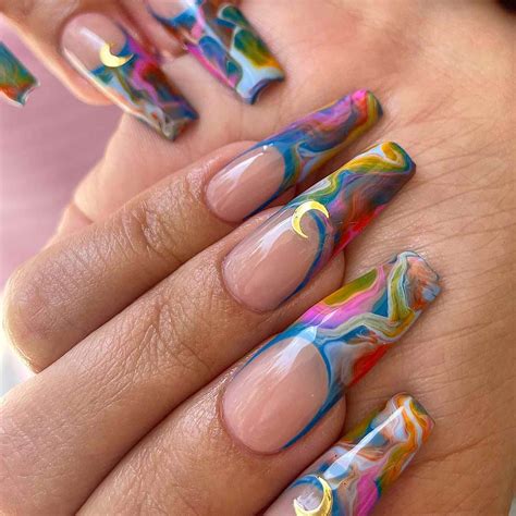 coffin unique nail designs 9