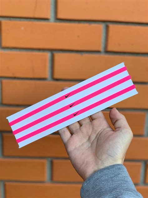 Купить Повязка на голову Nike Skinny Hairband розовая (0.5 см), цена ...