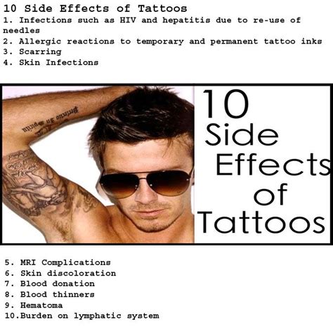 10 Side Effects of Tattoos | Skin discoloration, Skin infection, Skin care tips