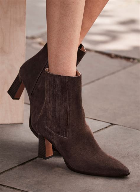 Milly Brown Suede Ankle Boots – Mint Velvet